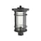 Z-Lite Jordan 1 Light Outdoor Post Mount Fixture, Black And Clear Seedy 570PHB-BK - alternate 4